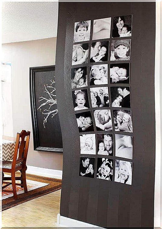 There are many ways to decorate with photos.