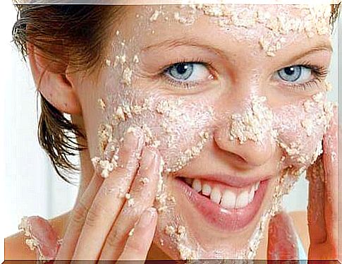 Oat face mask