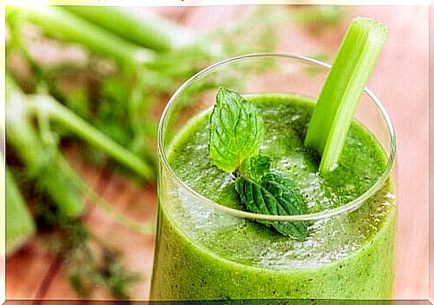 Celery makes a cleansing green moth