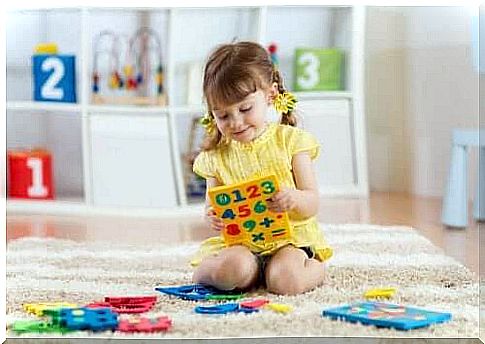 Number exercises help to expand the child's interest and encourage interaction with other people around them