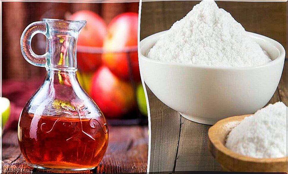 baking soda and apple cider vinegar