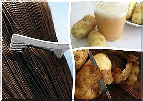 Potato juice promotes hair growth