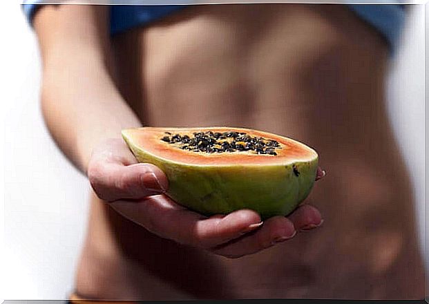 Papaya and flat stomach