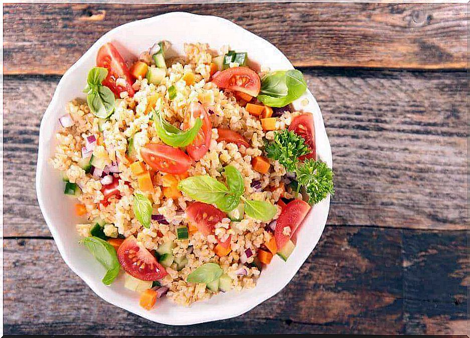 quinoa salad with tomato