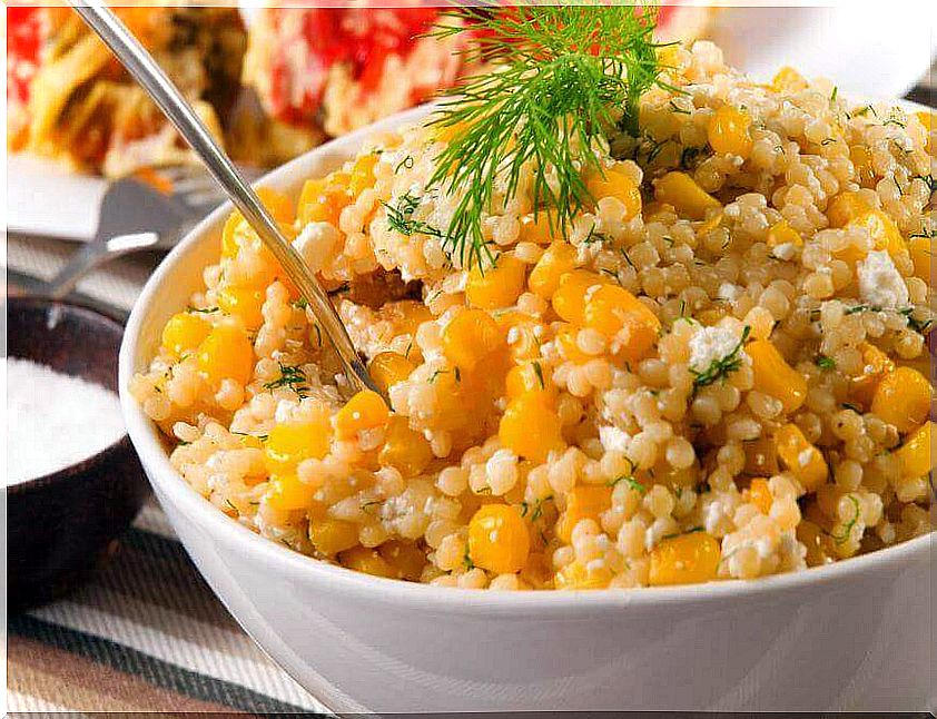 quinoa salad with corn