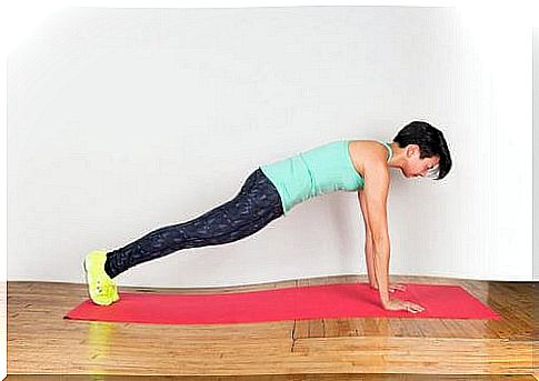 plank to strengthen the back