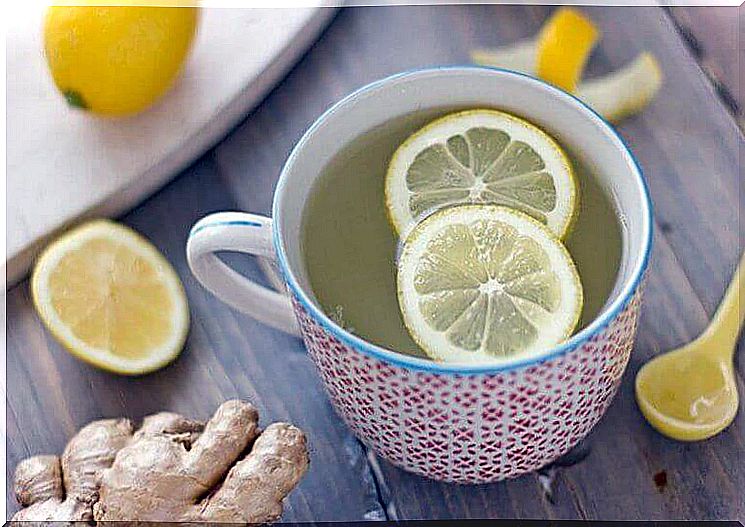 ginger shot with lemon