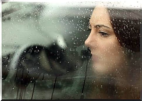 woman in the car